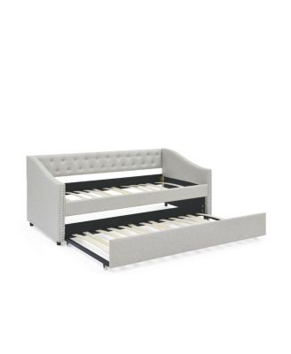 Upholstered Twin Daybed with Trundle