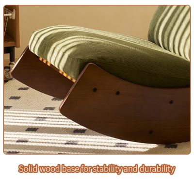 Streamdale Solid Wood Glider Chair with High-Quality Upholstery