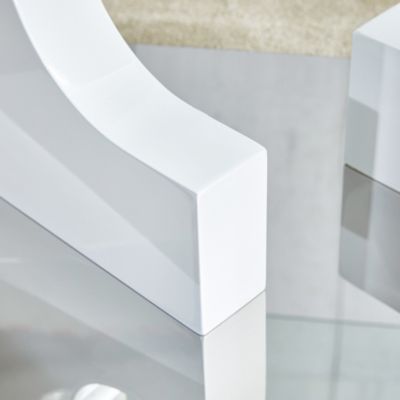 Streamdale Modern Glass Top Coffee Table