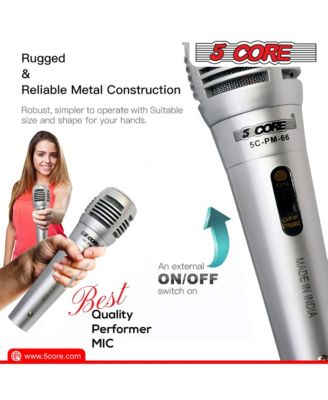 Microphone Pair XLR Dynamic Karaoke Singing Handheld Microfono Professional Vocal DJ Music Mic