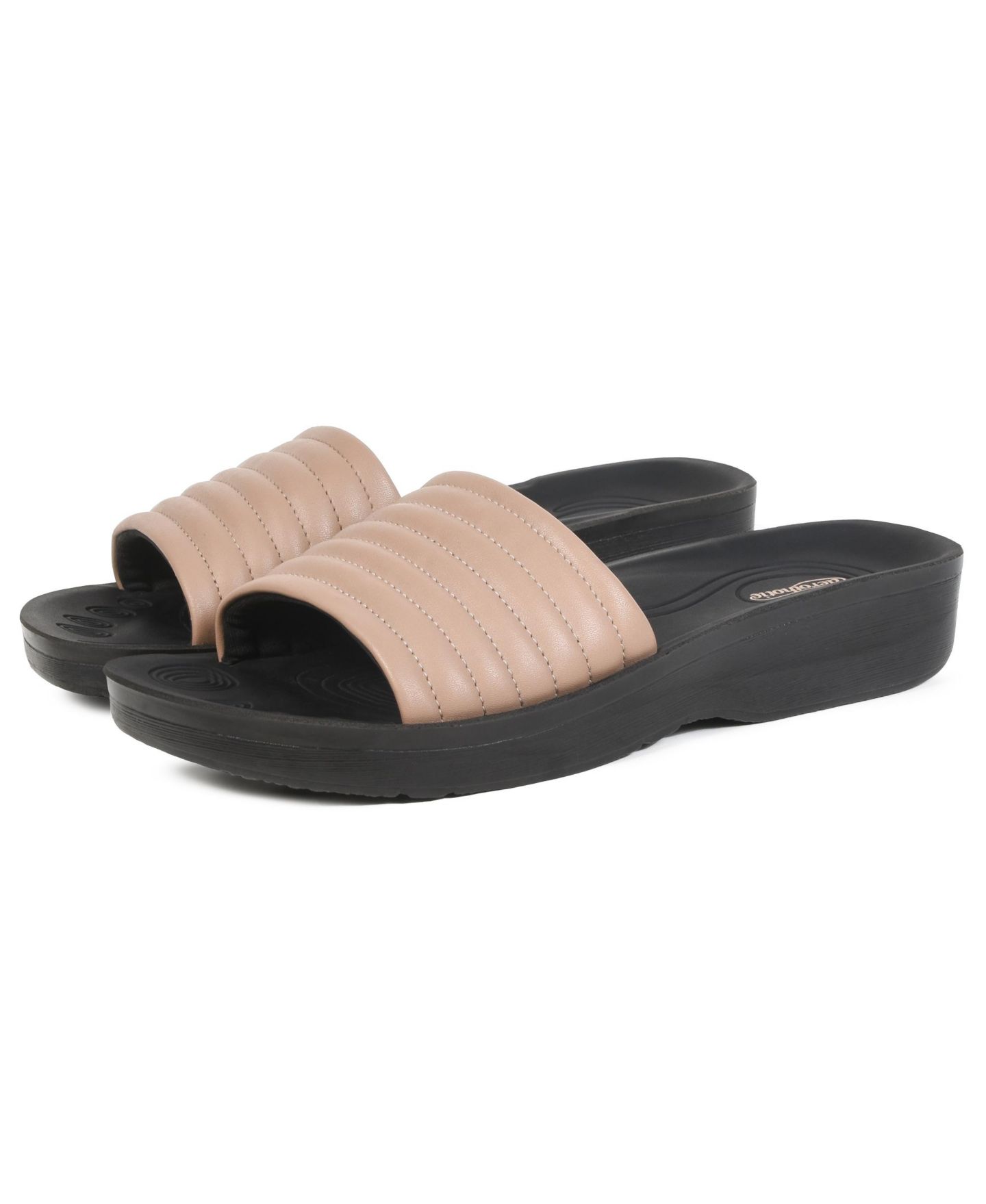 Женские сандалии Aerothotic Maeve Arch Support Slide, цвет: Бежевый — фото 4