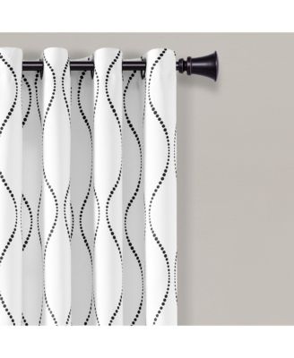 Swirl Light Filtering Window Curtain Panels
