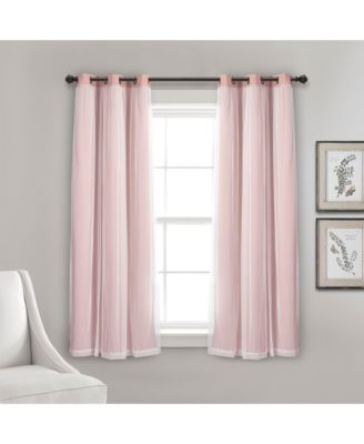 Grommet Sheer Panels With Insulated Blackout Lining