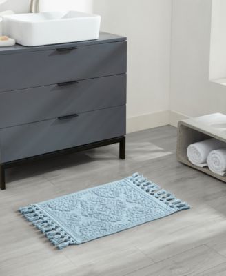 Ricardo Fringe Cotton Bath Rug 21"x 41"