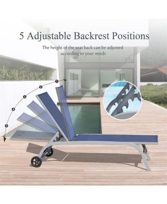 Streamdale Outdoor 3-Piece Chaise Lounge Set (Blue)