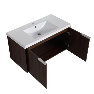 36" Modern Design Floating Bathroom Vanity with Soft Close Doors