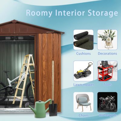 Streamdale 6x6 Metal Shed with Floor Base &amp; Window