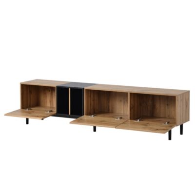 Modern 80" TV Stand with Large Storage