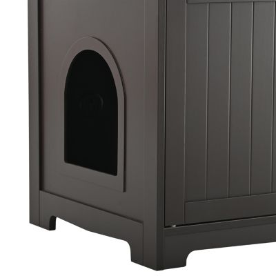 Cat Litter Box Furniture, Enclosed, Espresso