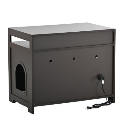 Cat Litter Box Furniture, Enclosed, Espresso
