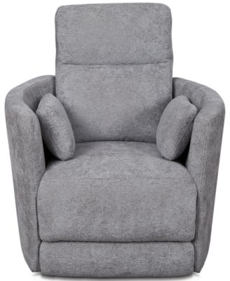 Furniture - Gardley 38" Fabric Power Swivel Recliner