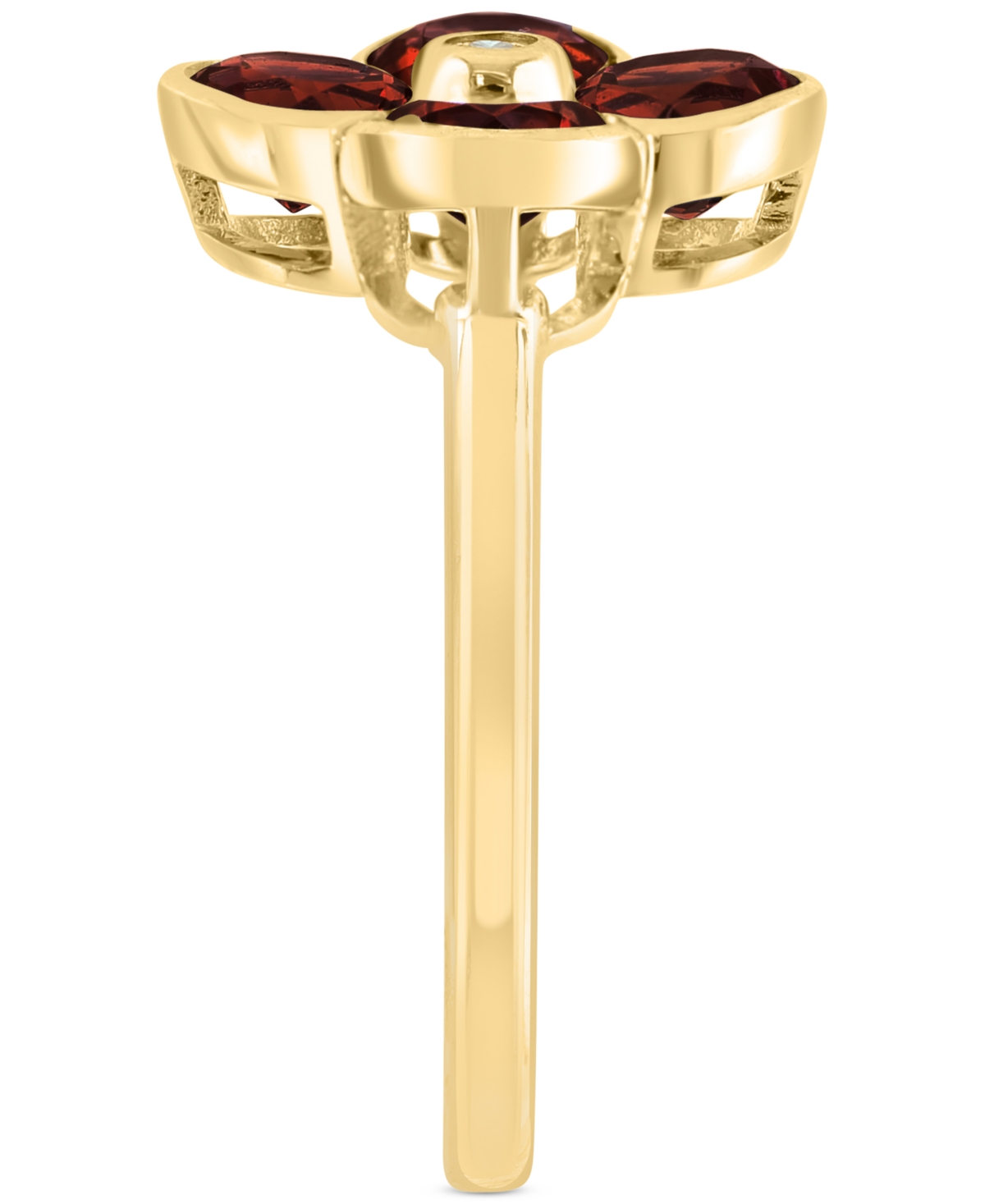 Effy Garnet (2-1/2 ct. t.w.) & Diamond Accent Flower Ring in 14k Gold