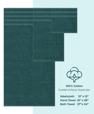 Edison 100% Cotton Luxury 6-Piece Towel Set