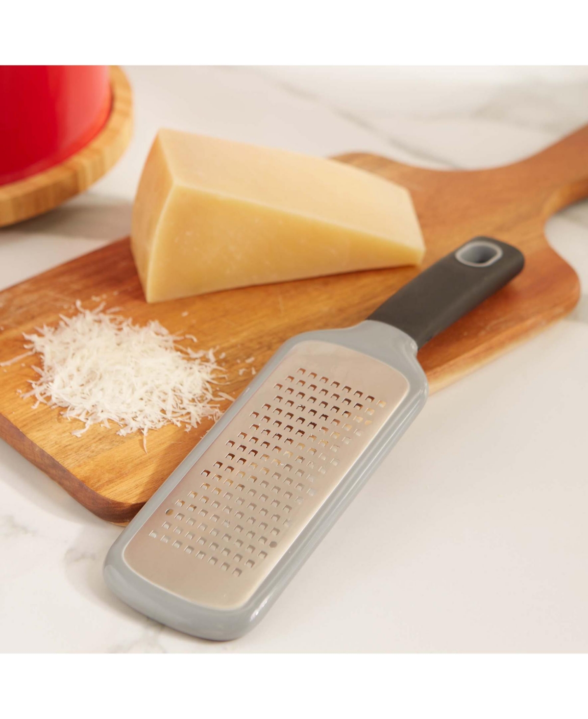 Shop Rsvp International Stainless Steel 11x3" Medium Grate Paddle Grater In Grey