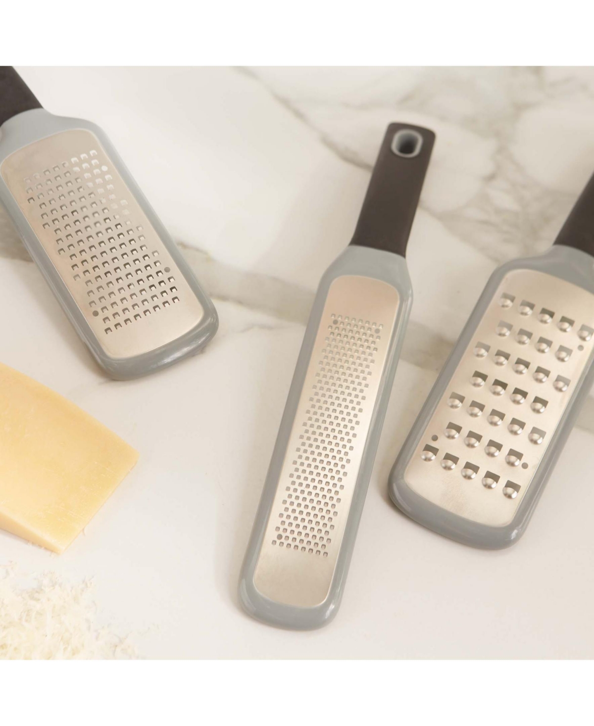 Shop Rsvp International Stainless Steel 11x3" Medium Grate Paddle Grater In Grey