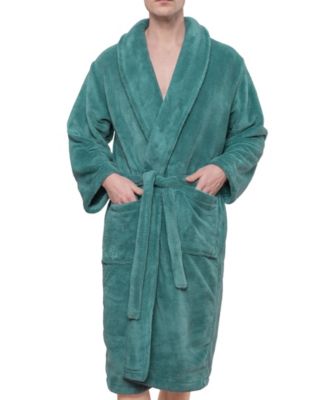 Unisex Luxury Hotel Spa Warm Shawl Collar Soft Plush Fleece Bath Robe
