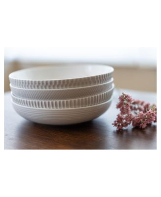 BIA Cordon Bleu Porcelain Assorted Textured Dinner Bowls