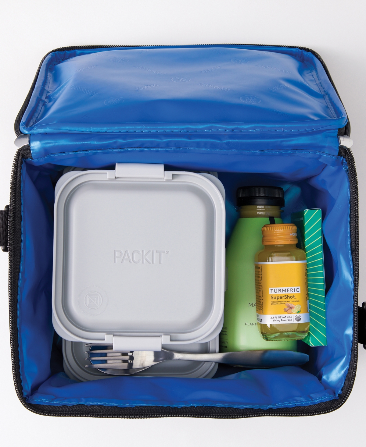 Pack It Freezable Lunch Pail In Black,grey