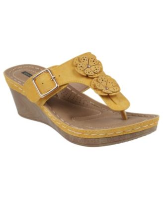 Women's Narbonne Flower Wedge Sandals