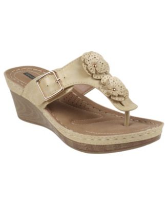 Women's Narbonne Flower Wedge Sandals