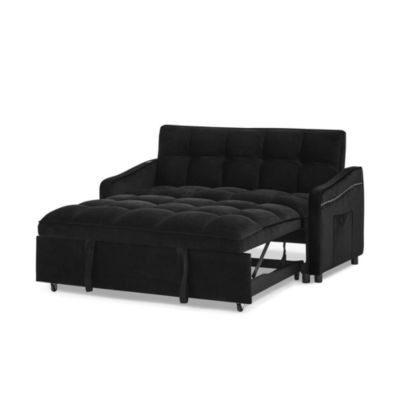 Streamdale Loveseat with Pull-out Bed, Adjustable Back & Pocket Arms