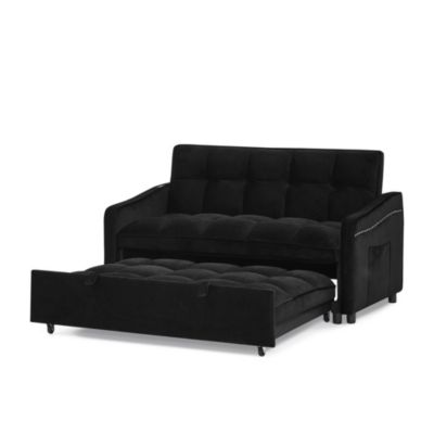 Streamdale Loveseat with Pull-out Bed, Adjustable Back & Pocket Arms