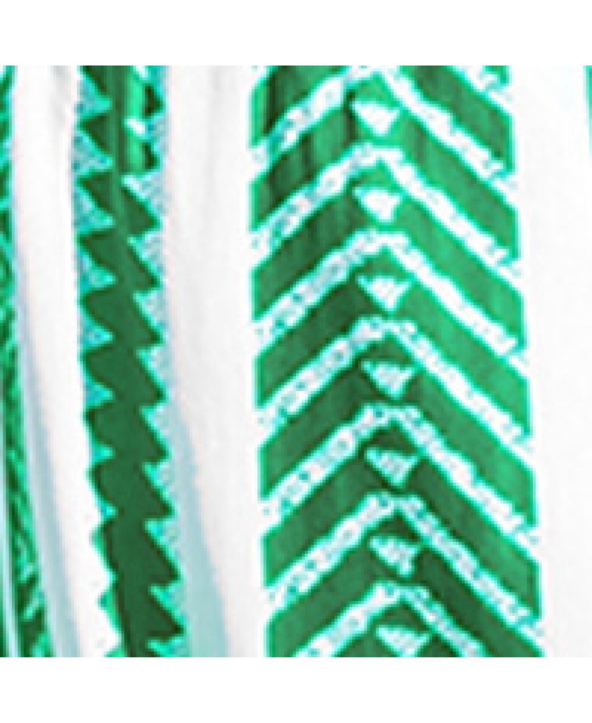 Cupshe Women'sGeo Smocked Waist Tapered Leg Pants - Green