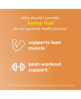 Amino Fuel Liquid Orange Rush - Caffeine Free Pre Workout & Post Workout Amino Energy Drink with BCAA & Collagen Peptides - Post Workout Recovery Drink, 32 fl oz