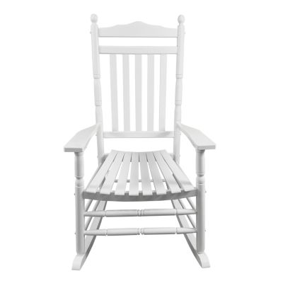  Balcony Porch Adult Rocking Chair - White