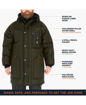 Men's Iron-Tuff Ice Parka Insulated Winter Jacket, -50°F Comfort Rating, Water-Resistant & Windproof