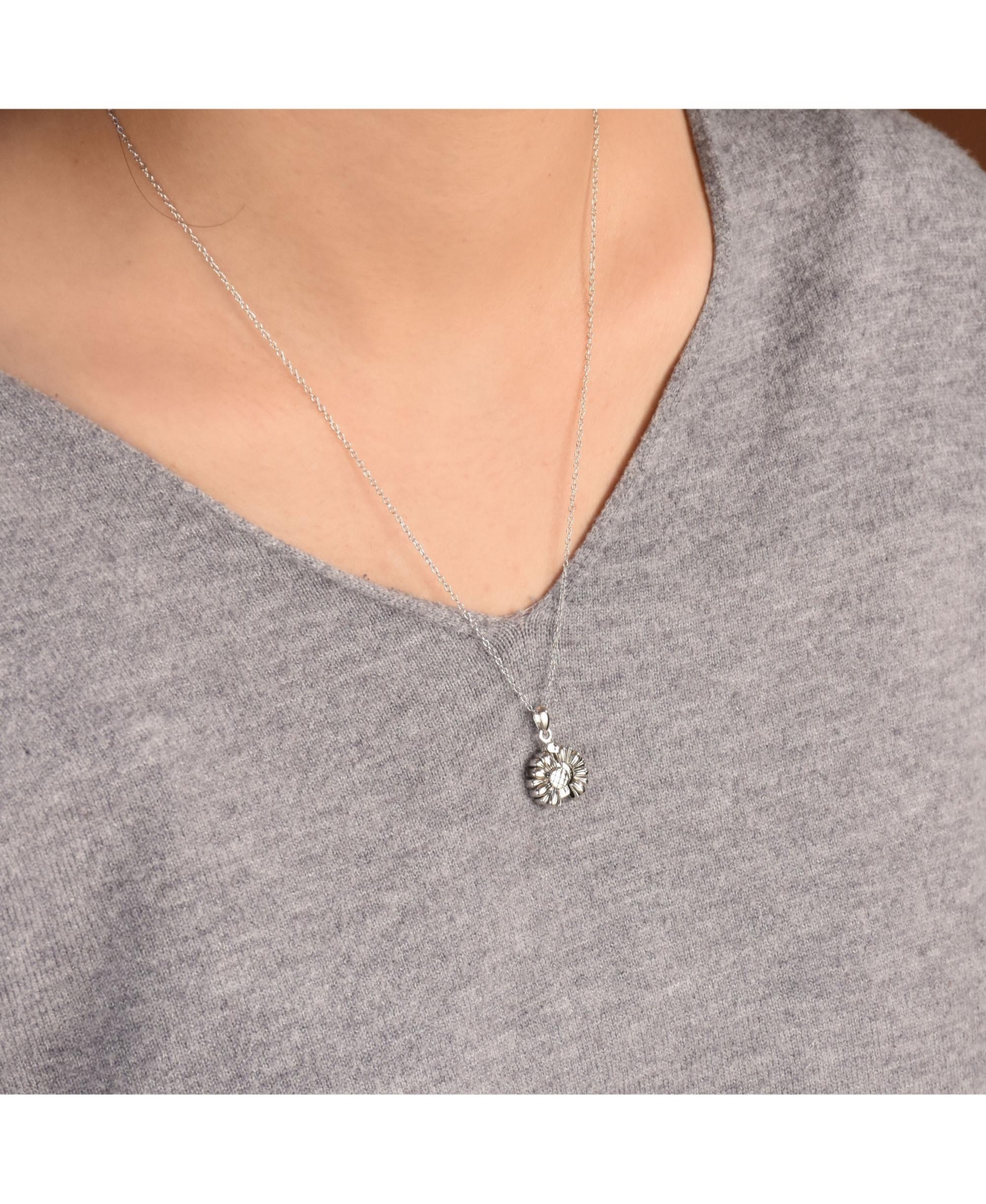 Bling Jewelry Floral Flower Inspirational Saying My Love Words Sunflower Open Locket Pendant Necklace For Women Rhodium Plated Sterling- Silve