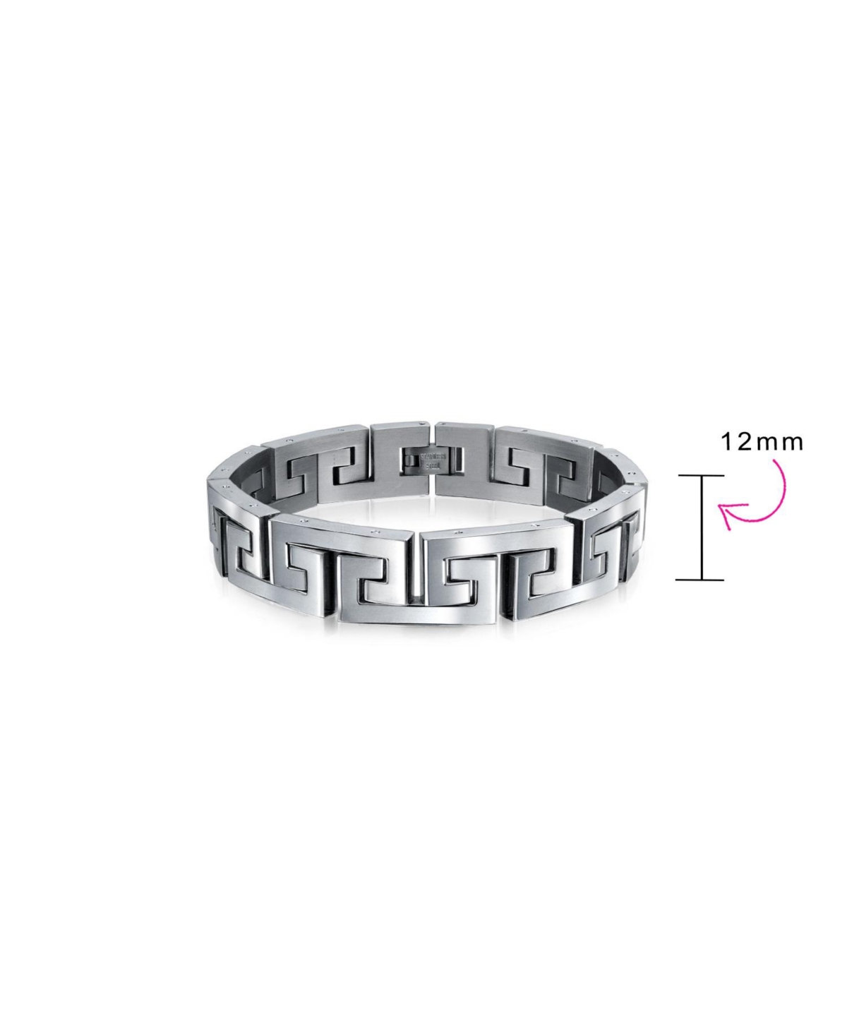 Bling Jewelry Masculine Geometric Chain Link Bracelet Men Black Gold8.5-9