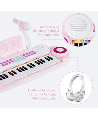 37-Key Kids Piano Keyboard Playset Electronic Organ Light