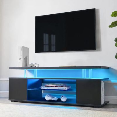 70" TV Stand with Sliding Drawer & Side Cabinet