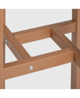 Outdoor Patio Counter Height Bar Stools Bistro Bar Table 4-Piece Set