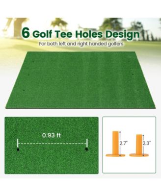5 x 4 FT Golf Hitting Mat Artificial Indoor Outdoor Turf Golf Training Mat 27 mm
