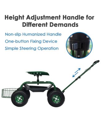 Garden Cart Rolling Work Seat