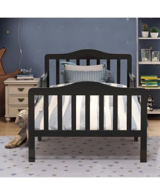 Kids Toddler Wood Bed Bedroom Furniture w/ Guardrails