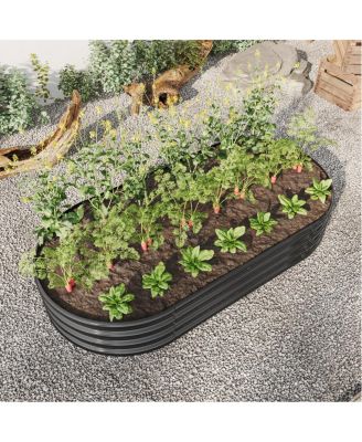 Streamdale Large Metal Oval Raised Garden Bed
