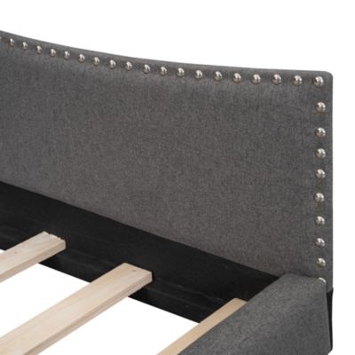 Streamdale Upholstered Full-Size Daybed with Armrest