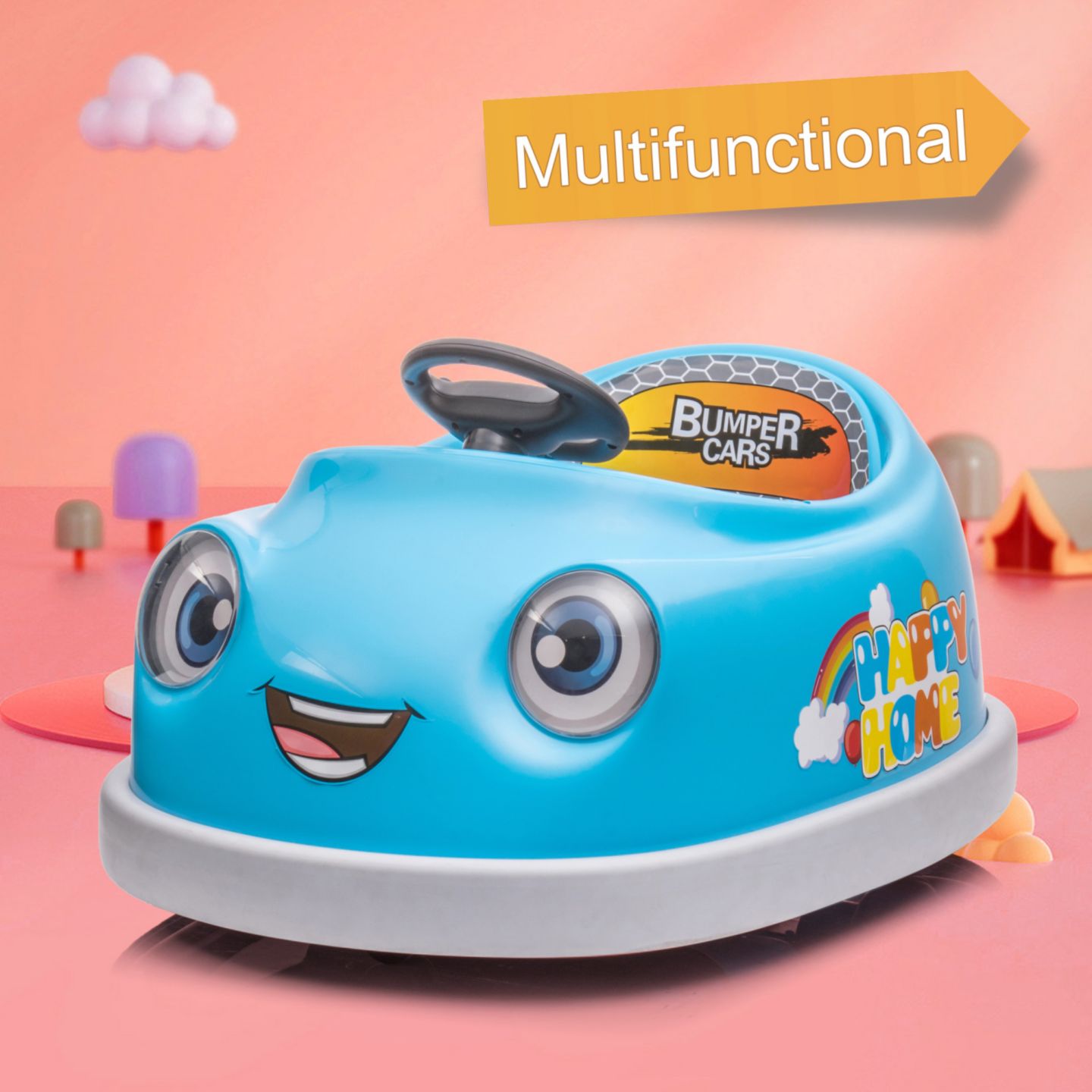 Детская игрушка Streamdale Furniture Electric Ride-On Car with Remote Control and Six Play Modes, Ages 1-6, цвет: Синий — фото 1