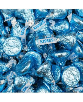 Just Candy Light Blue Hershey's Kisses Candy Milk Chocolates - Macy's