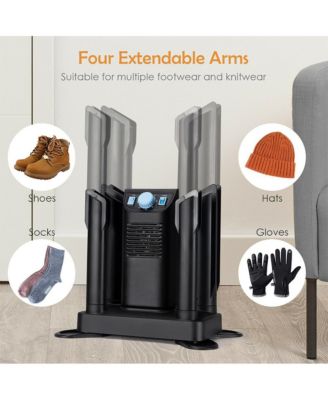Electric Shoe Boot Dryer 4 Shoes with 180 Mins Timer Ozone Disinfection