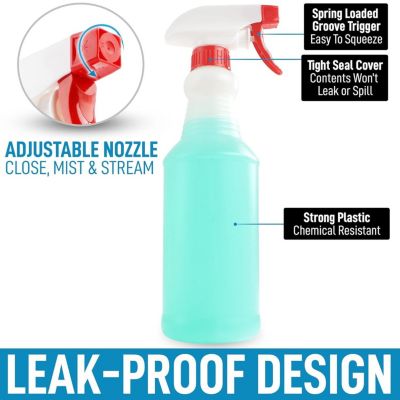 Leakproof Cleaning Spray Bottle Set (4 Pack 32oz)
