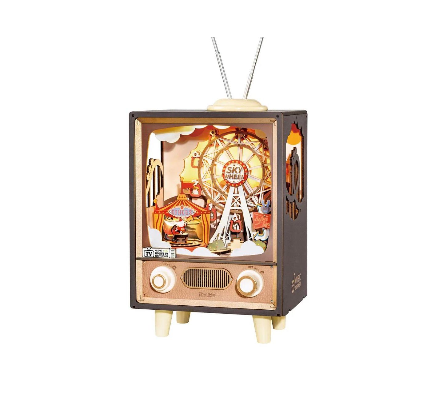 Детские конструкторы Flash Popup Sunset Carnival 3D Music Box Puzzle, 174-Piece, Ages 14+ — фото 1