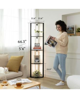 Fancy Edge Pro - 64” Dimmable LED Corner Floor Lamp with Adjustable Color Temp Range (2700K-6000k), Remote/App Control