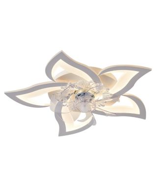 27In Ceiling Fan With Lights Remote Contro Dimmable Led, 6 Gear Wind Speed Fan Light