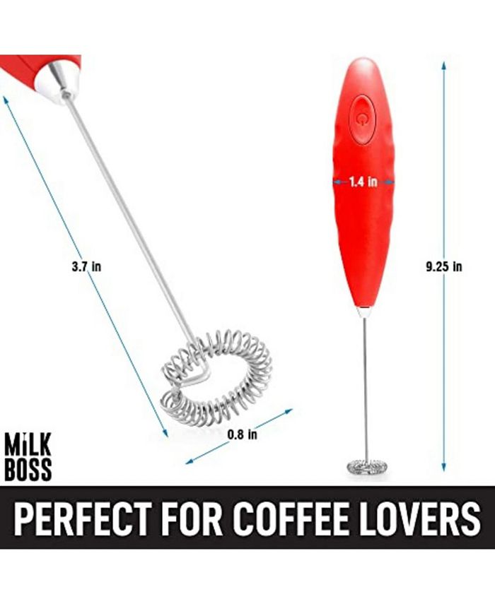 Zulay Kitchen Milk Boss Milk Frother for Coffee With Batteries Included