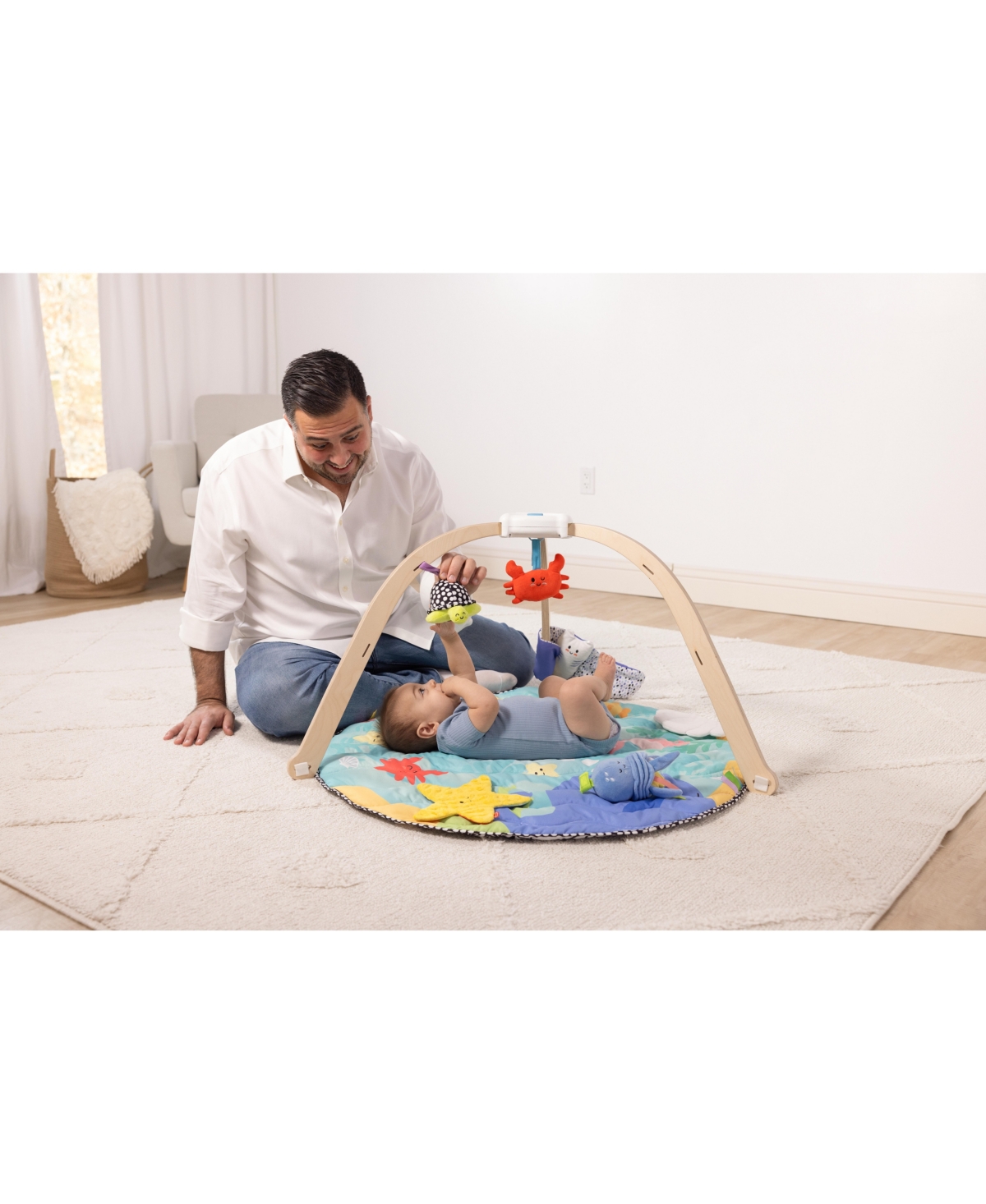 Melissa & Doug Ocean Easy-fold Play Gym In Multi-color