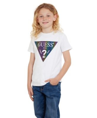 Big Boys Short Sleeve Iridescent Logo T-shirt